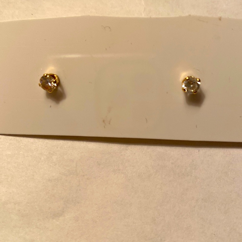 CZ and 14kt Gold Earrings